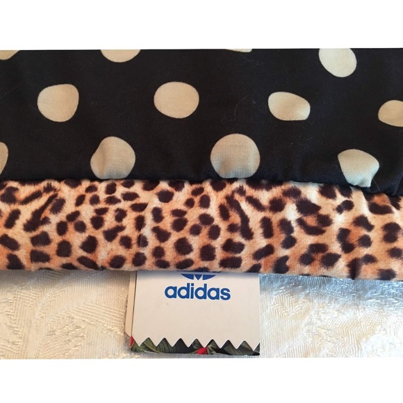 Adidas Originals X Farm Polka Dot Cheetah Bra Top - Picture 7 of 11